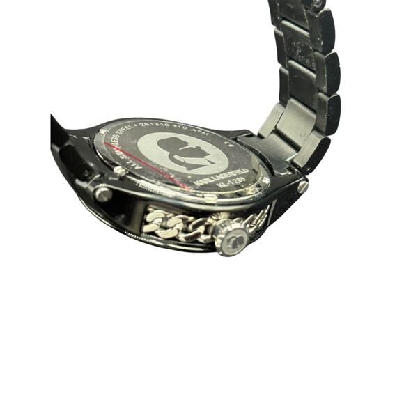 Karl Lagerfeld Black Ceramic-Style Watch with Bracelet w/ Box/Case main image 7